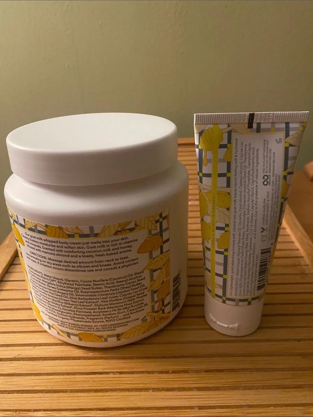 Beekman 1802 Almond Honey Cookie Whipped Body Cream & Hand Cream - Jumbo size